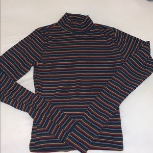 Garage rainbow mock neck